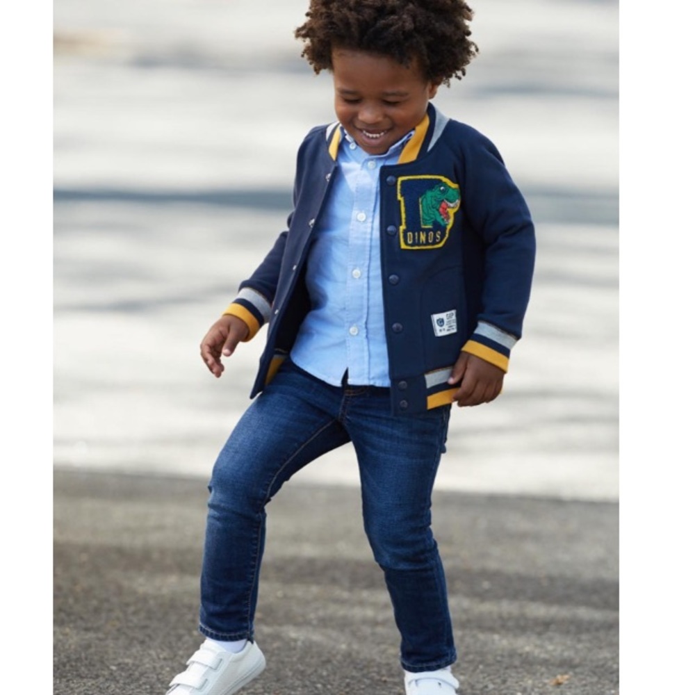 GapKids•Dinosaur Letter Bomber Jacket•NWOT